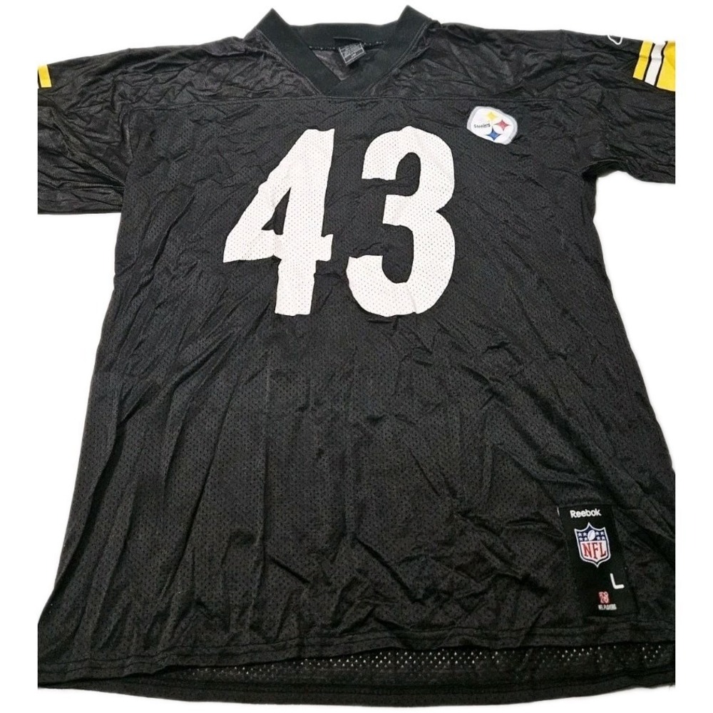 Size L - Women's Reebok NFL Steelers Jersey #43 Troy Polamalu